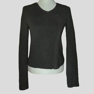 Vintage Gap side zip gray‎ knit cardigan sweater - women’s size XS